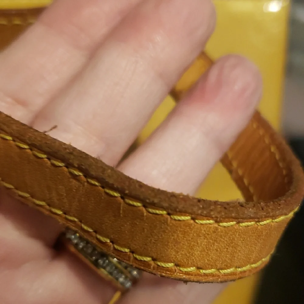 Louis Vuitton Mustard Yellow Embossed Tote - Picture 11 of 12